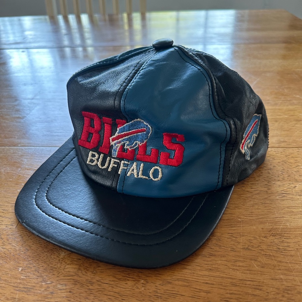 Vintage Buffalo Bills leather hat